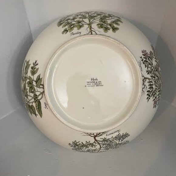Tiffany & Company Herbs Collection Serving Bowl. 12' inch Serveware  Johnson Bro - Picture 4 of 10